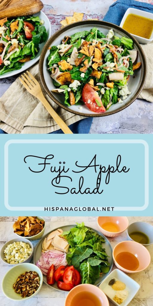 Easy and healthy Fuji apple salad