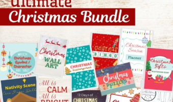 If you're looking for holiday printables, the Ultimate Christmas Bundle is full of activities you will love. From wall art to a Christmas Season Planner, this is an amazing value.