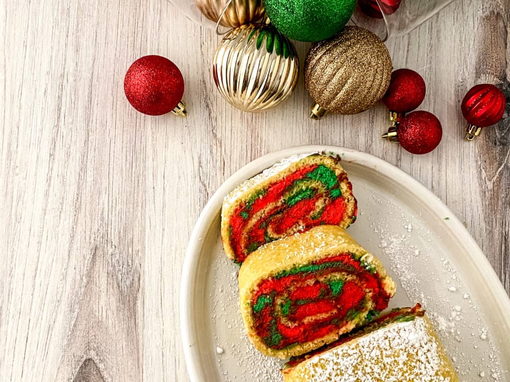 Bake a festive and delicious Christmas Yule log cake in just minutes with this easy recipe.