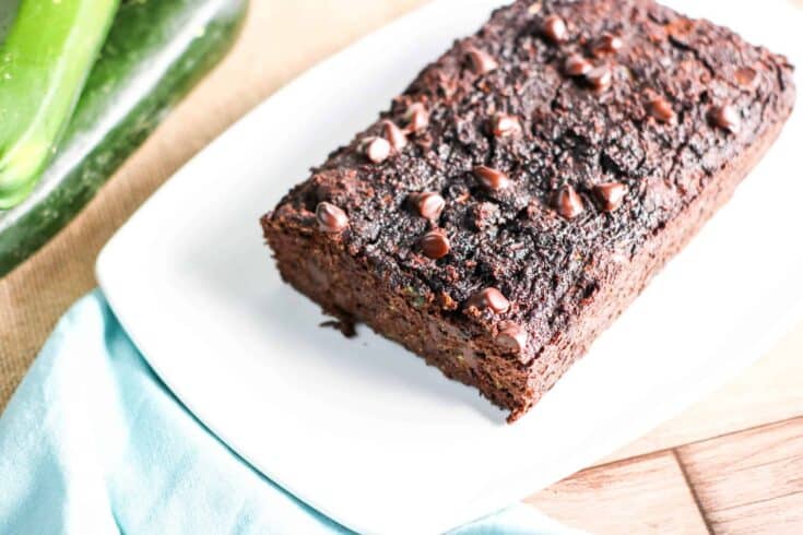 This delicious gluten-free chocolate chip zucchini bread is low carb, too. You won't believe how easy and decadent it is!