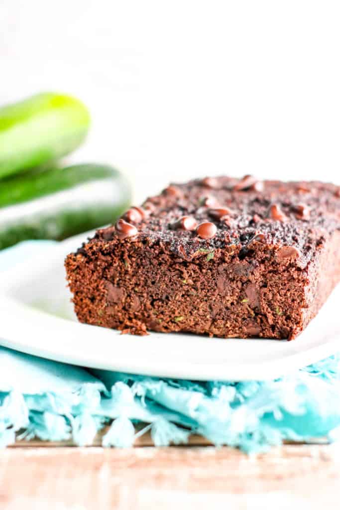 This delicious gluten-free chocolate chip zucchini bread is low carb, too. You won't believe how easy and decadent it is!