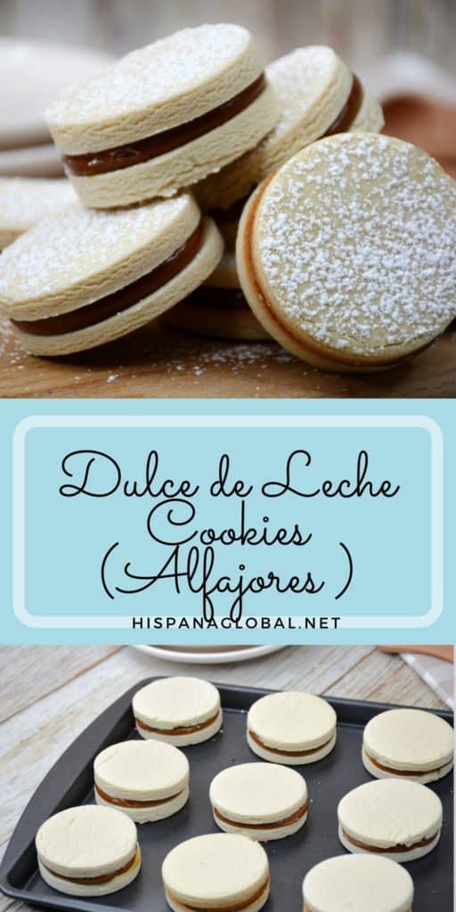 Alfajores are the most delicious South American cookies. They're filled with dulce de leche. Here's the best recipe!