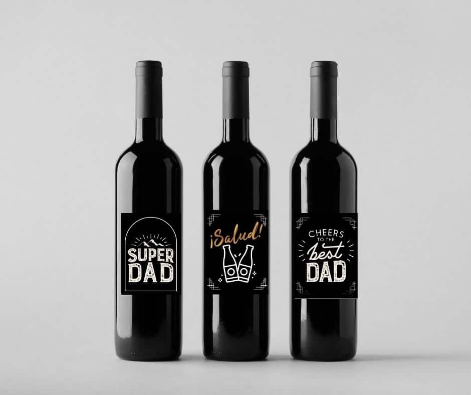 Free Printable Father’s Day Bottle Labels