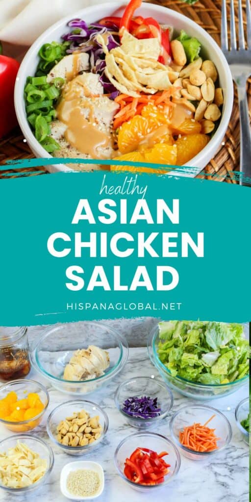 When you're tired of the same recipes, this delicious Asian chicken salad comes to the rescue. It's full of flavor, healthy and is a great main course that you can put together in minutes.