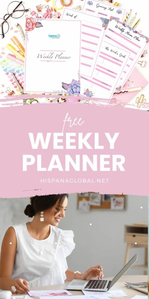 Stay organized with this free weekly planner that you can print at home