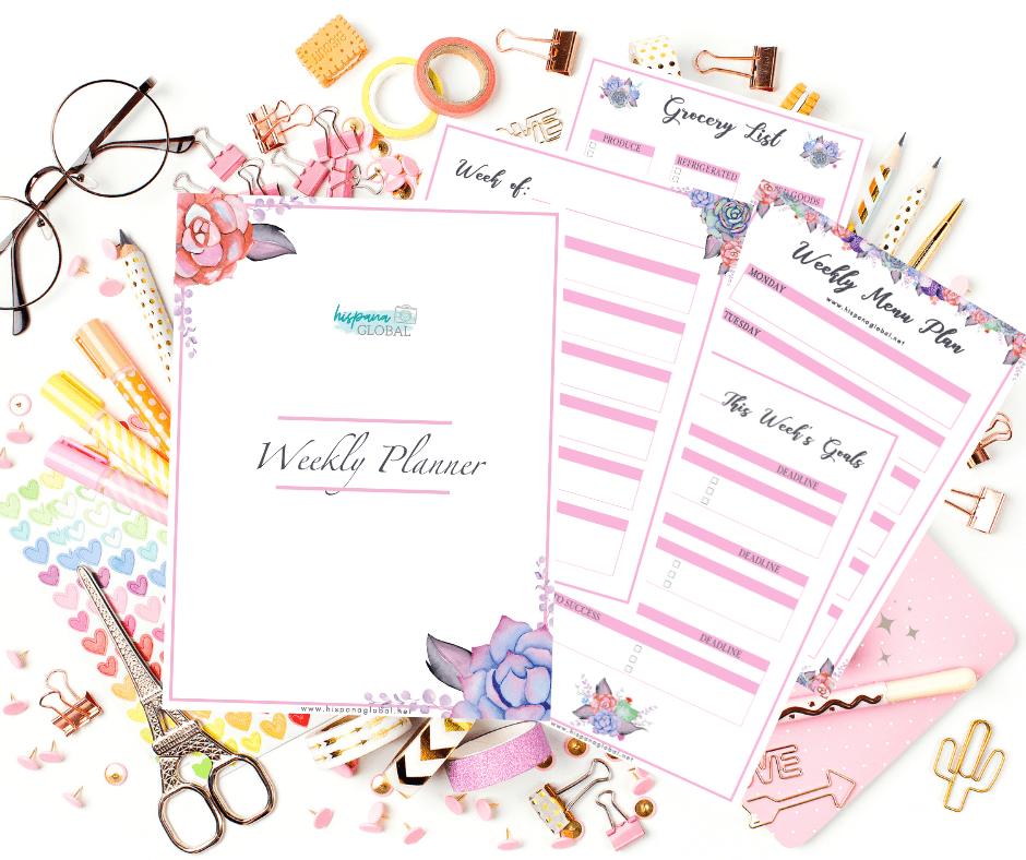 Stay organized with this free weekly planner that you can print at home