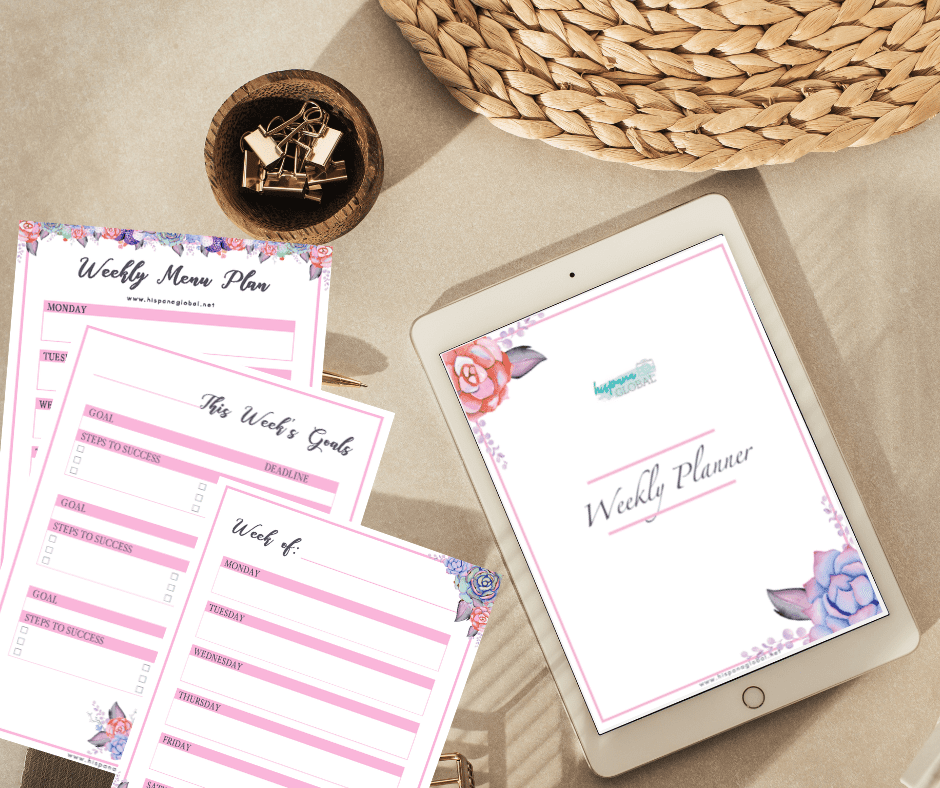 Stay organized with this free weekly planner that you can print at home