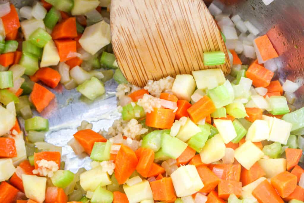 This easy Instant Pot turkey soup recipe will delight the whole family and is the perfect way to use Thanksgiving leftovers.