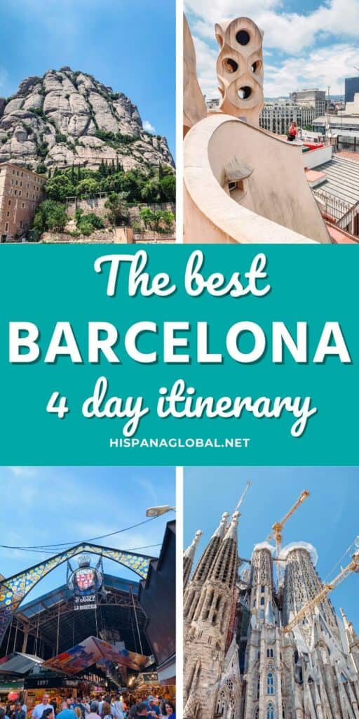 Get the best ideas to spend 4 days in Barcelona and review the top tips to enjoy your trip.