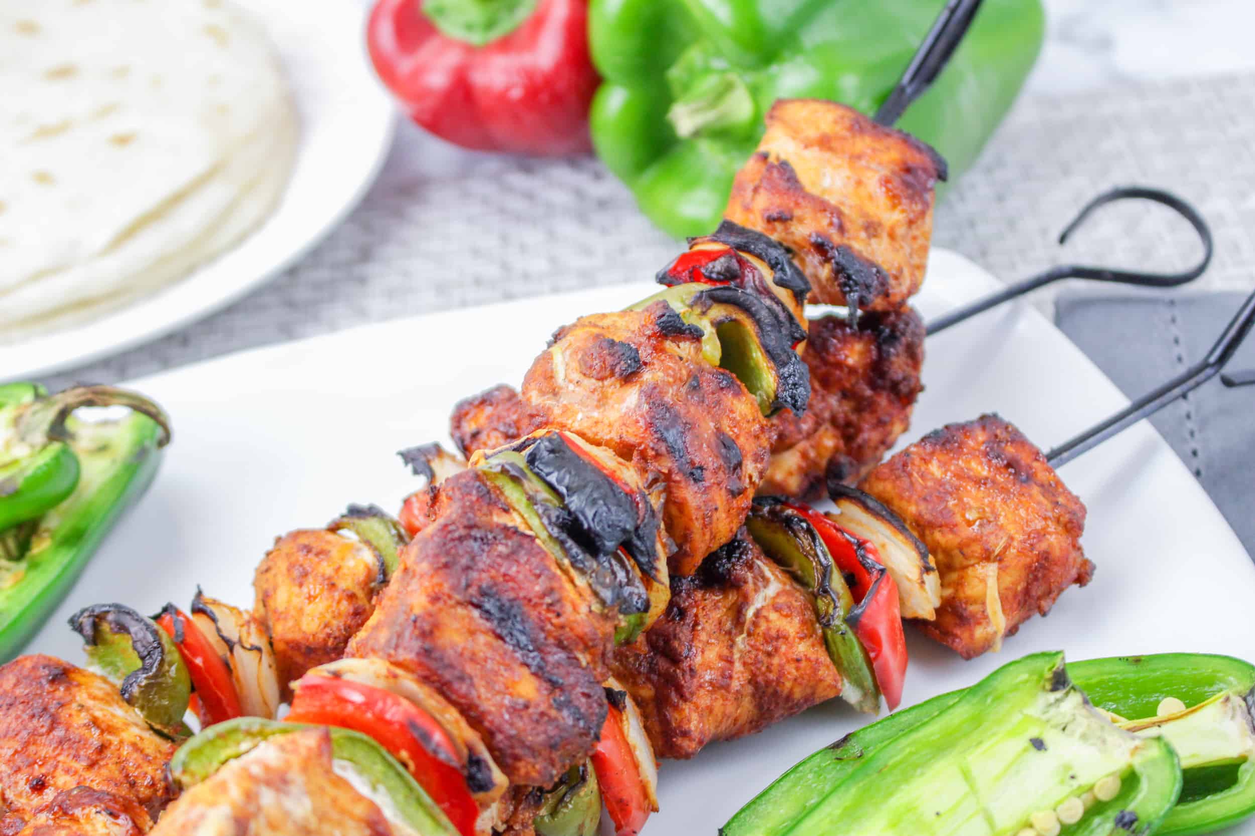 The Best Chicken Fajita Kebabs Recipe