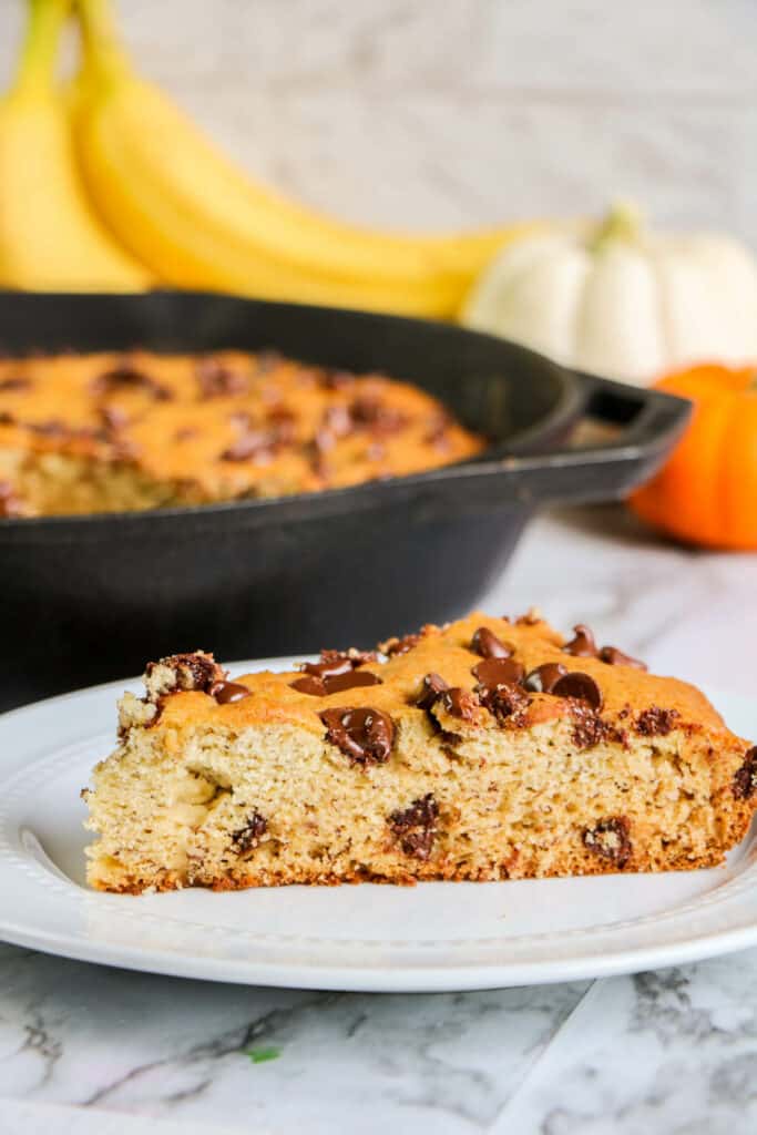 Have you ever tried a slice of skillet chocolate chip banana bread? This delicious and easy recipe is the best way to use overripe bananas.