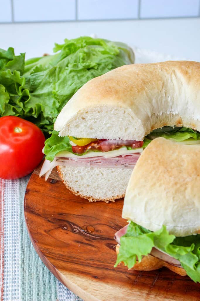 Learn how to make a delicious and visually impressive bundtwich or  bundt pan sandwich. This unique twist on a classic sandwich is made with homemade bread and filled with your favorite meats, cheeses, and toppings. 