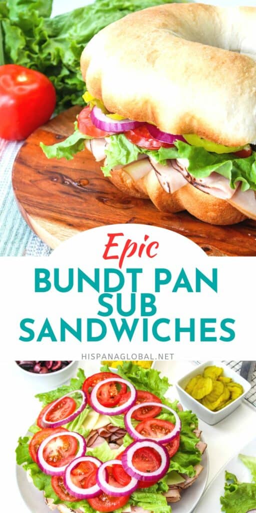 Learn how to make a delicious and visually impressive bundtwich or  bundt pan sandwich. This unique twist on a classic sandwich is made with homemade bread and filled with your favorite meats, cheeses, and toppings. 