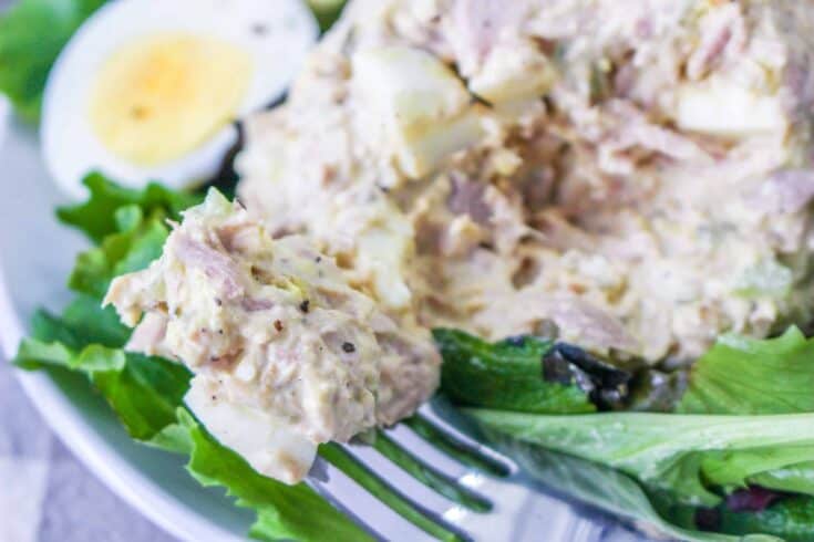 When you need a quick meal, this is the easiest tuna salad recipe you will find. In just two steps, make this mouthwatering salad that is a great source of protein and is a great option for quick school lunches.