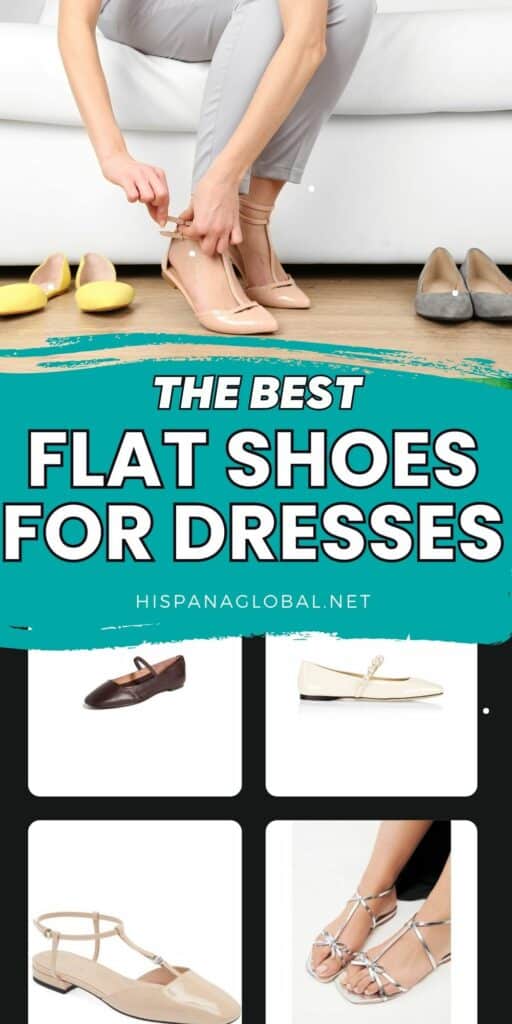 Discover what are the best flat shoes to wear with dresses of all types and lengths, from ballerinas to mules and strappy sandals.
