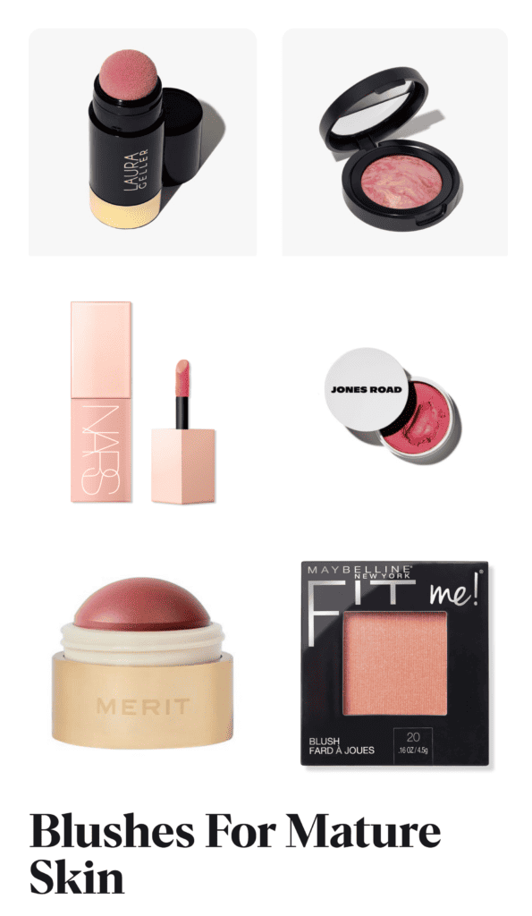 Selecting the right blushes for mature skin is a pivotal step in looking fresh and radiant. Here are the best ones.