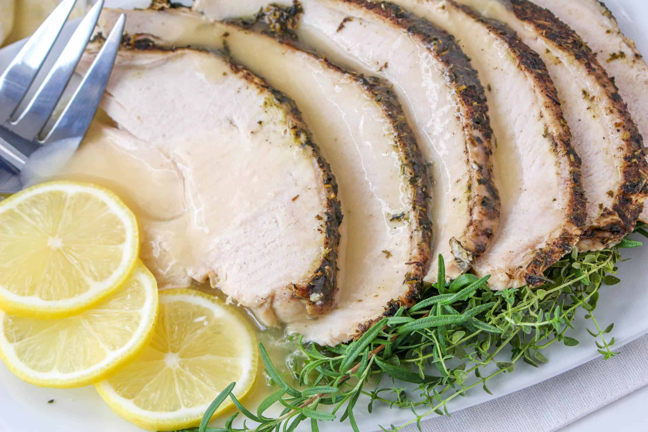 Juicy Instant Pot Lemon and Herb Turkey Breast