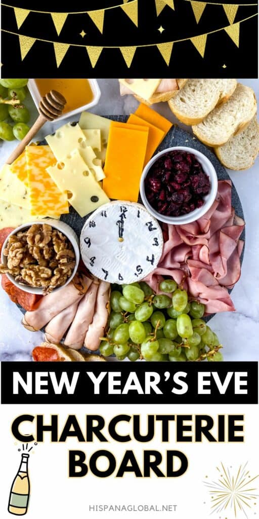 Learn how to make an exquisite New Year's Eve charcuterie board that promises to tantalize the taste buds with your favorite cheeses, meats and fruit.
