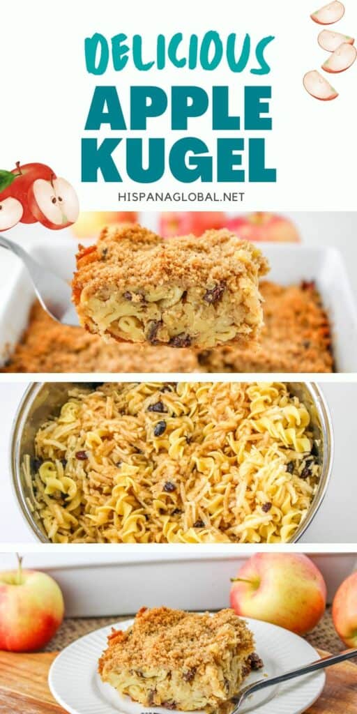 Savor this delicious cinnamon Apple Kugel, a delightful blend of tender apples, al dente noodles, and a mix of spices with this easy recipe.