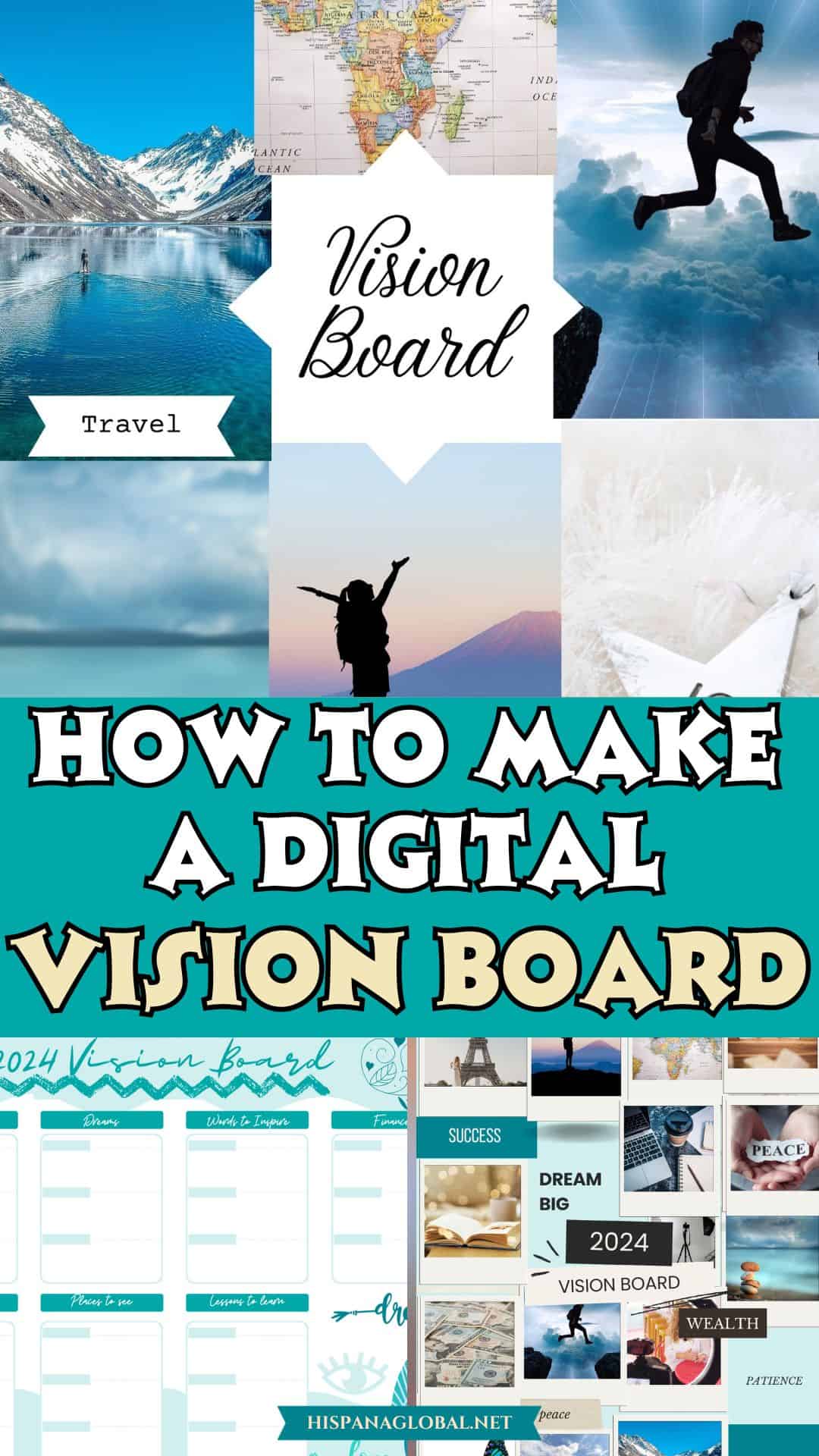 How to make a vision board online + free templates - Hispana Global