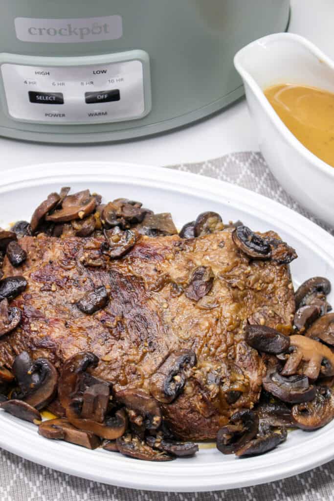 With a prep time of just 10 minutes and a yield of 6 servings, this slow cooker brisket with mushrooms is ideal for anyone seeking to bring a hearty meal to the table without spending hours in the kitchen. 