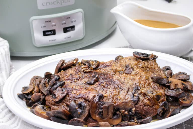 Family Favorite Slow Cooker Brisket with Mushrooms Recipe