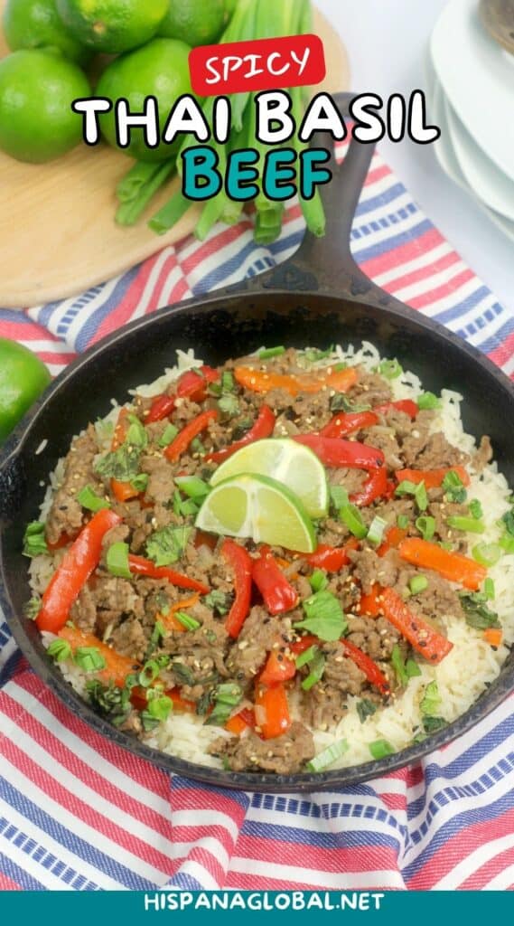 When you need a flavorful yet easy dinner recipe, this Thai basil beef is bound to freshen up your weekly routine. Such a great skillet meal!