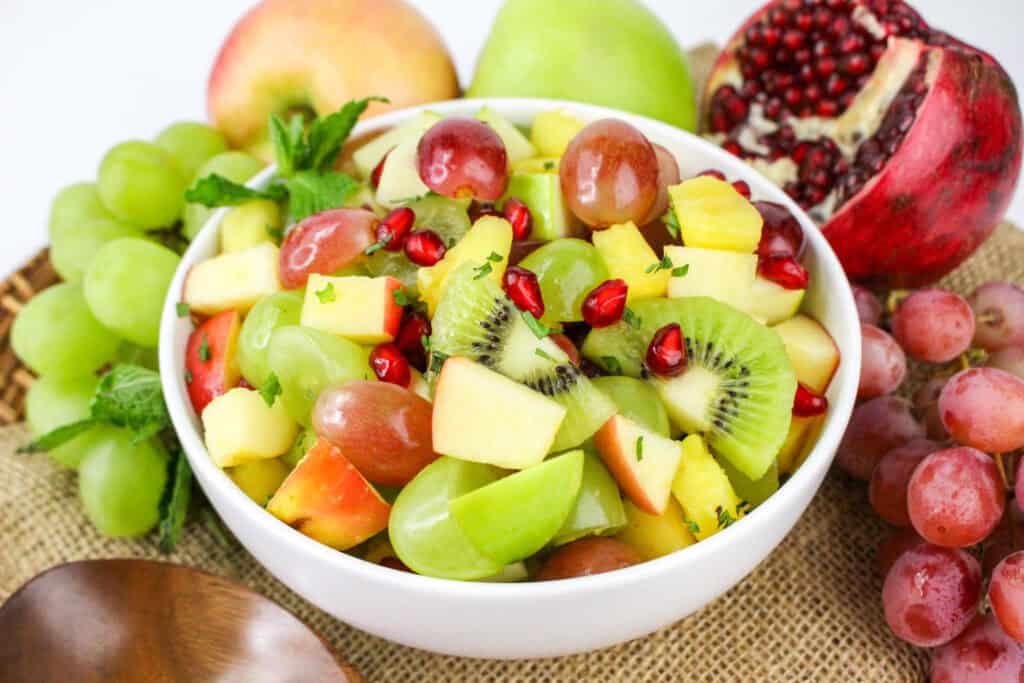 If you're looking for a fresh and colorful dish to add a festive touch to your holiday spread, this Christmas Fruit Salad is the perfect choice. Packed with juicy winter fruits and tossed in a light honey-citrus dressing, this salad is as delightful to look at as it is to eat. 