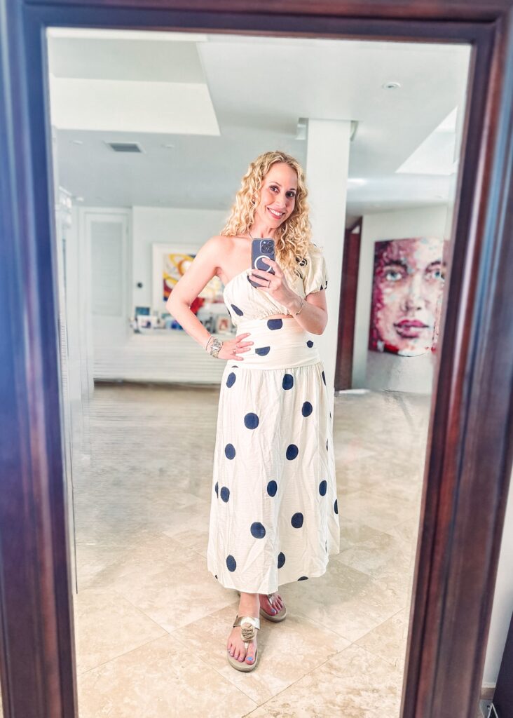 Discover the prettiest and most affordable polka dot midi dresses that are perfect for spring and summer. Flattering, trendy, and under budget!